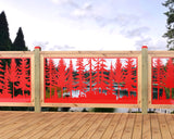 60"x30" - Forest Landscape Fence/Gate Panel Insert - Madison Iron and Wood