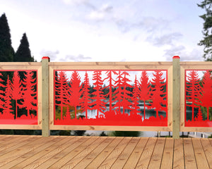 60"x30" - Forest Landscape Fence/Gate Panel Insert
