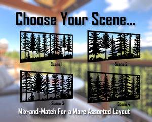 60"x30" - Forest Landscape Fence/Gate Panel Insert
