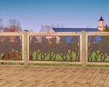 60"x30" - Horses Trotting Fence/Gate Panel Insert - Madison Iron and Wood