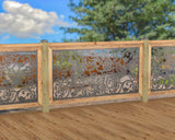 Butterflies and Hummingbirds Railing Panel Insert