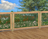 Butterflies and Hummingbirds Railing Panel Insert