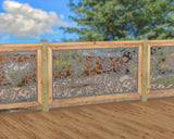 Butterflies and Hummingbirds Railing Panel Insert