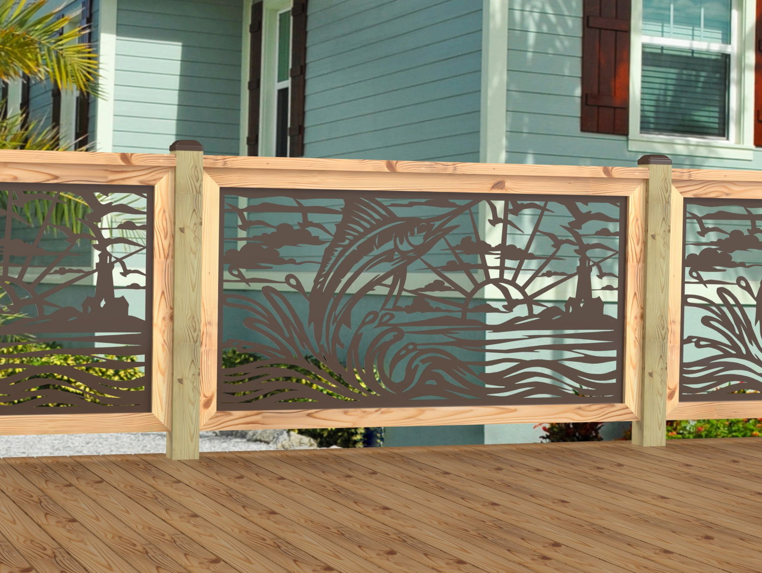 Marlin Jumping Railing Panel Insert