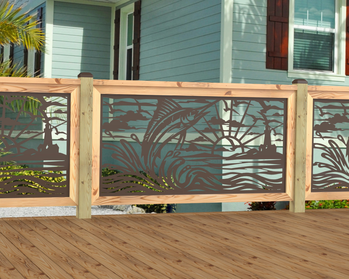 Marlin Jumping Railing Panel Insert
