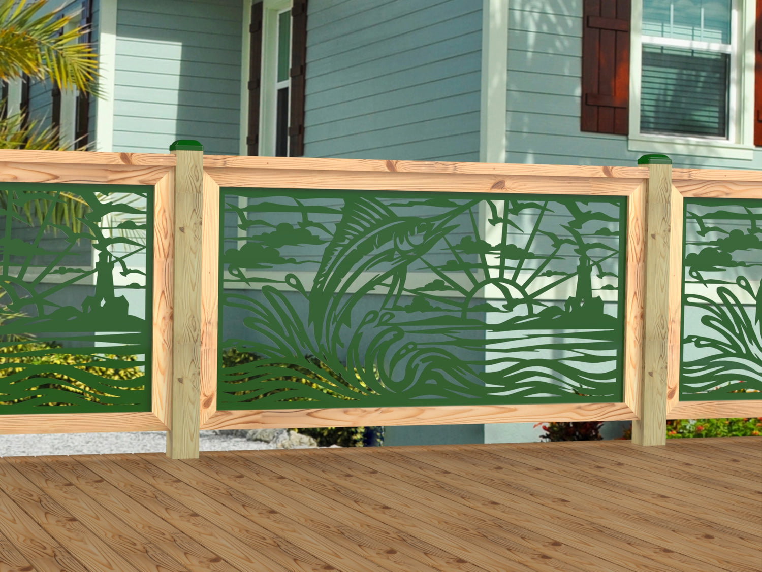 Marlin Jumping Railing Panel Insert
