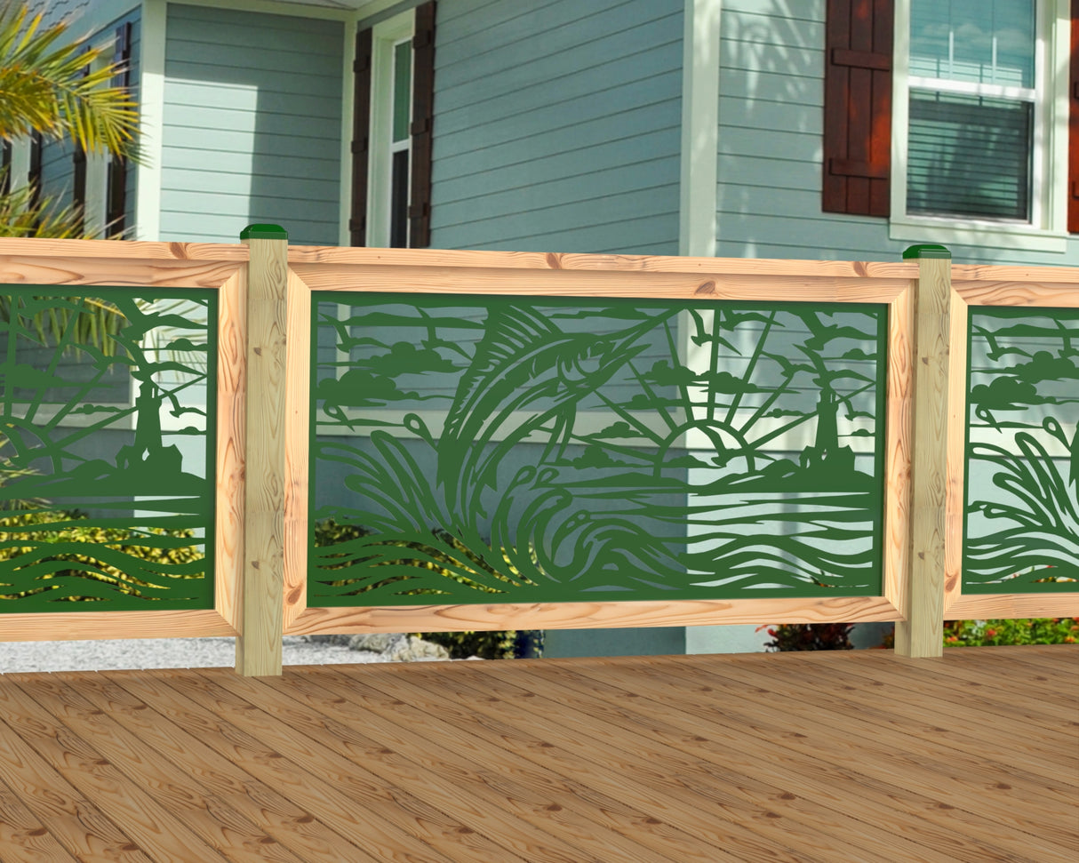 Marlin Jumping Railing Panel Insert