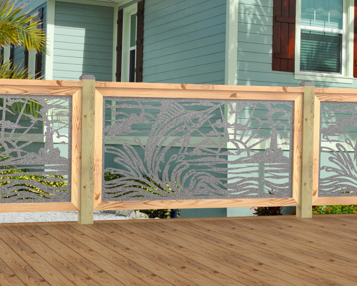 Marlin Jumping Railing Panel Insert