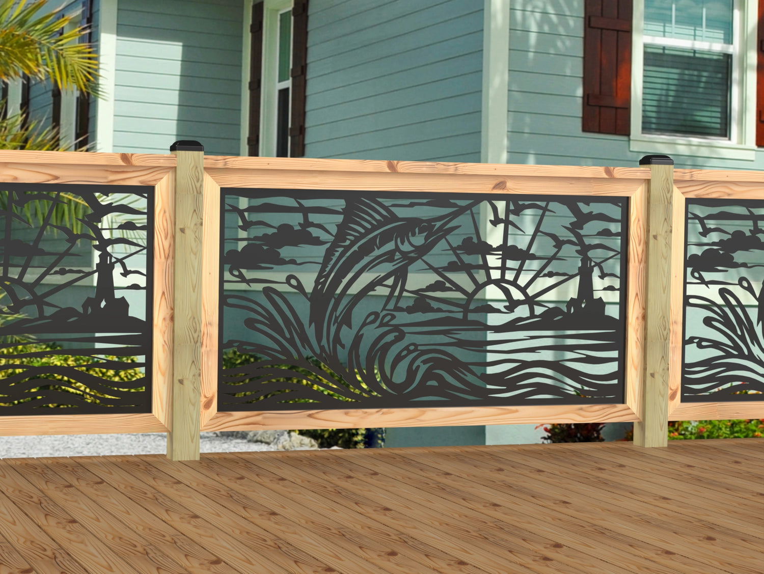 Marlin Jumping Railing Panel Insert