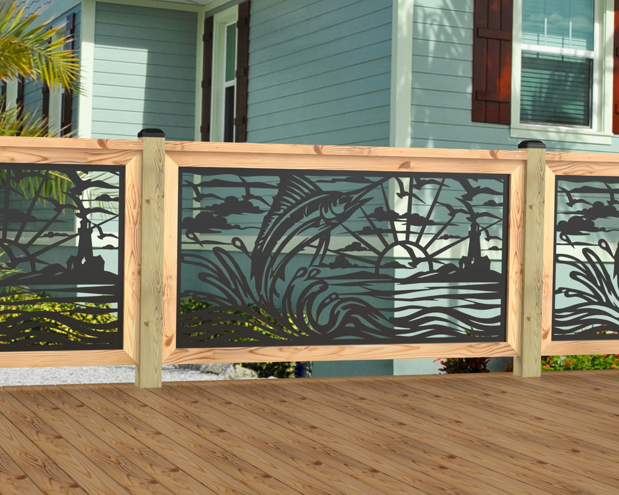 Marlin Jumping Railing Panel Insert