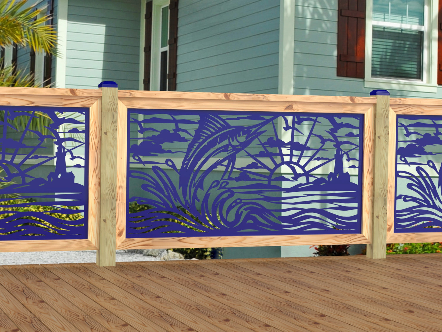 Marlin Jumping Railing Panel Insert
