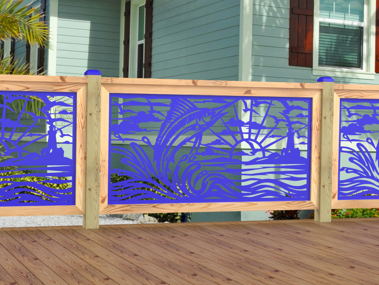 Marlin Jumping Railing Panel Insert