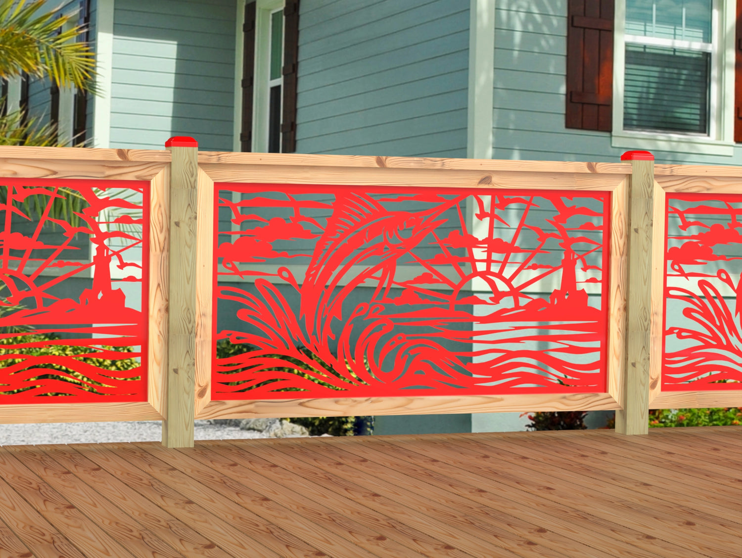 Marlin Jumping Railing Panel Insert