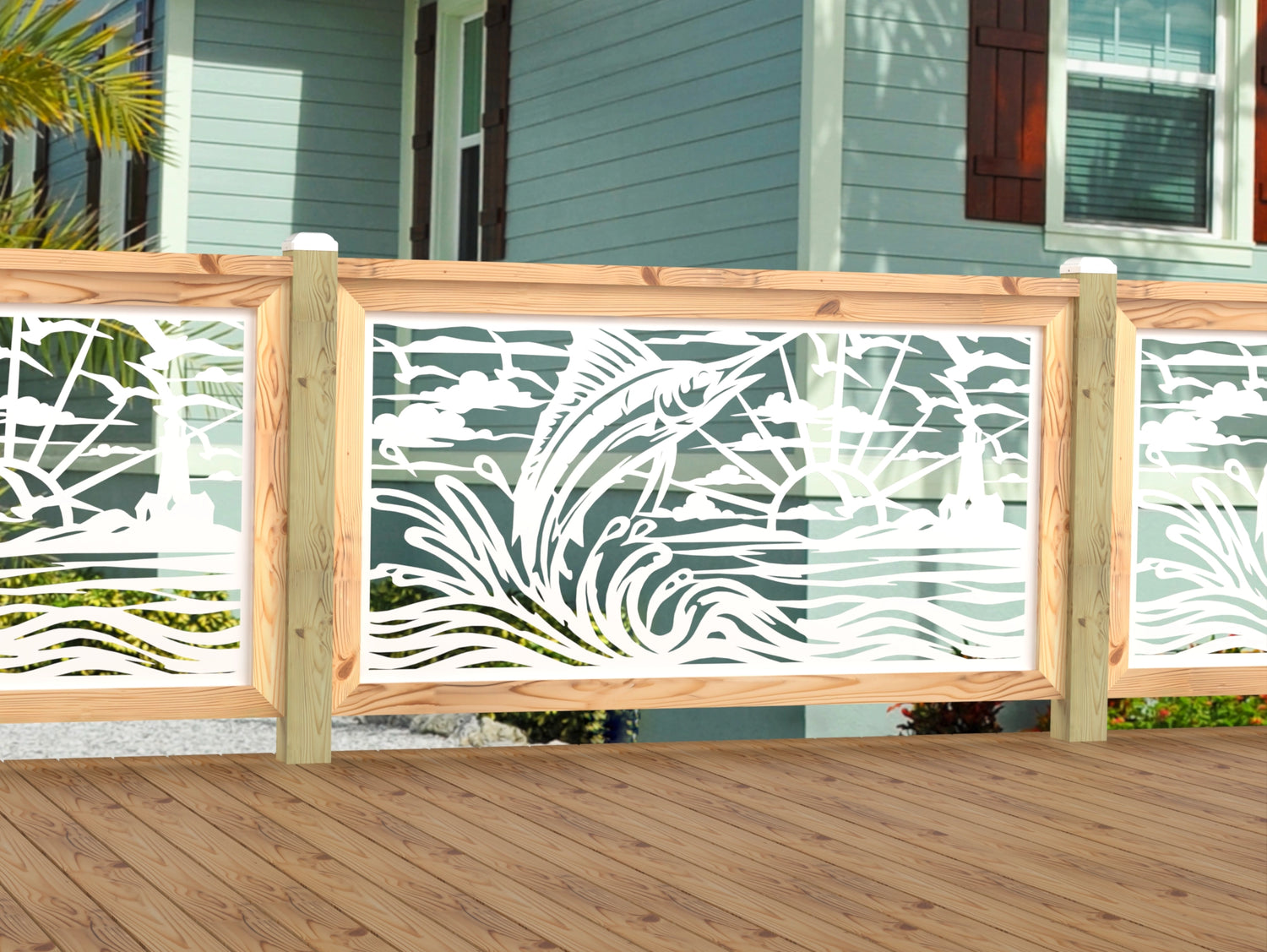 Marlin Jumping Railing Panel Insert