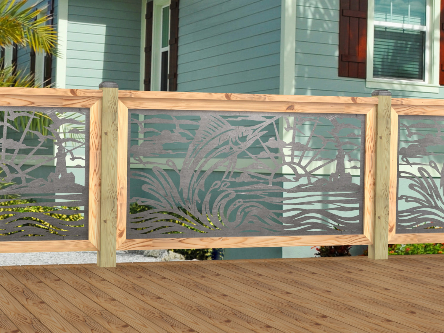 Marlin Jumping Railing Panel Insert