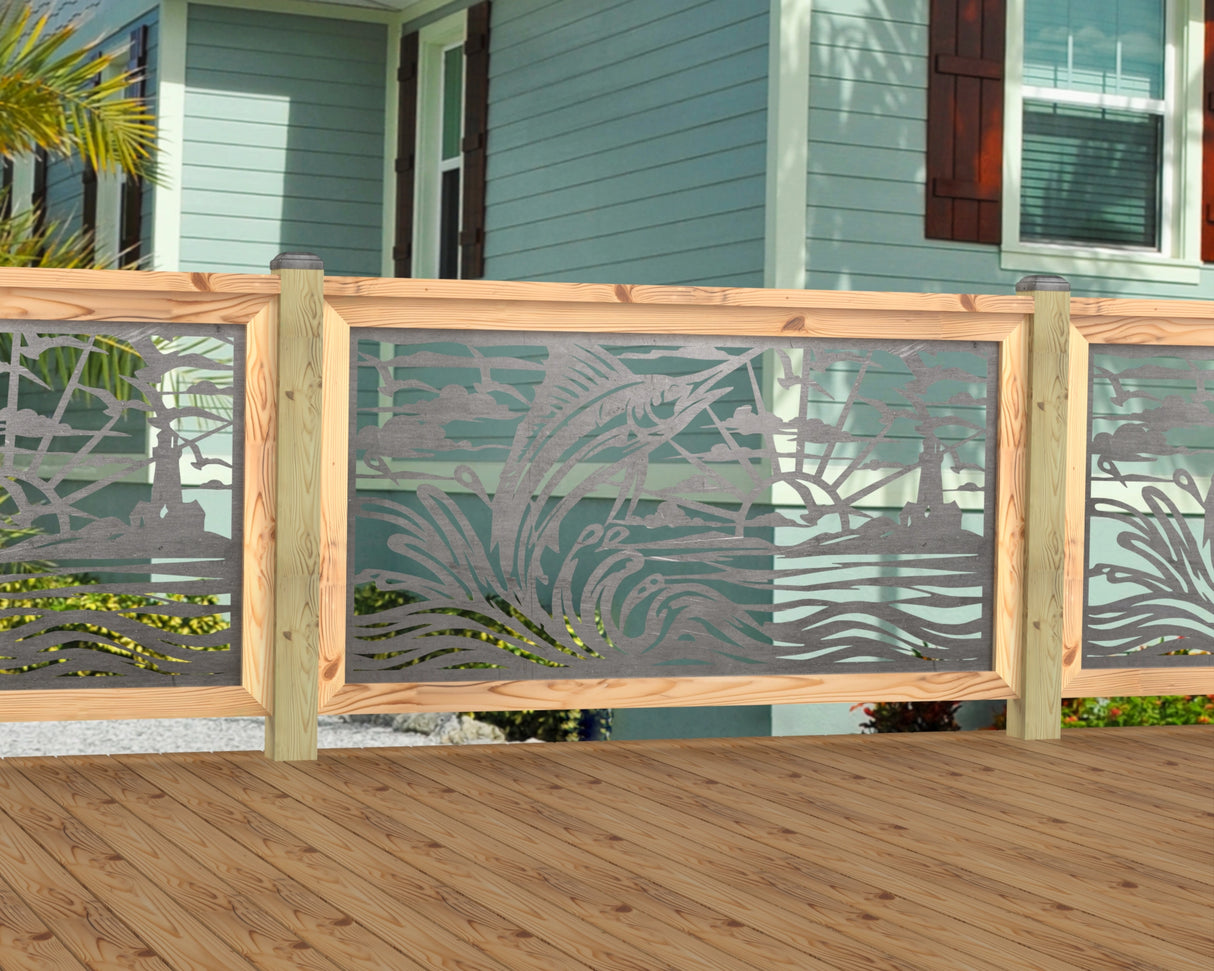 Marlin Jumping Railing Panel Insert