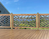 60"x30" - Modern Design Fence/Gate Panel Insert - Madison Iron and Wood