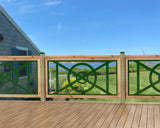 60"x30" - Modern Nautical Design Fence/Gate Panel Insert - Madison Iron and Wood