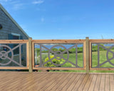 60"x30" - Modern Nautical Design Fence/Gate Panel Insert - Madison Iron and Wood