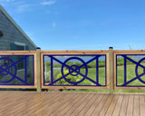 60"x30" - Modern Nautical Design Fence/Gate Panel Insert - Madison Iron and Wood