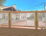 Rose Bush Railing Panel Insert - Madison Iron and Wood