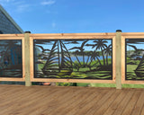 Sailboat at Sunset Railing Panel Insert
