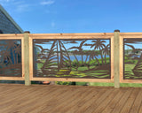 Sailboat at Sunset Railing Panel Insert