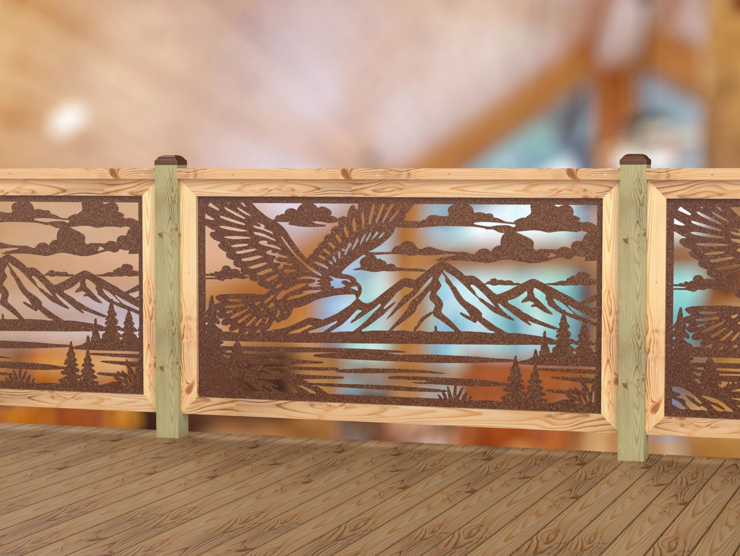 Soaring Eagle Railing Panel Insert