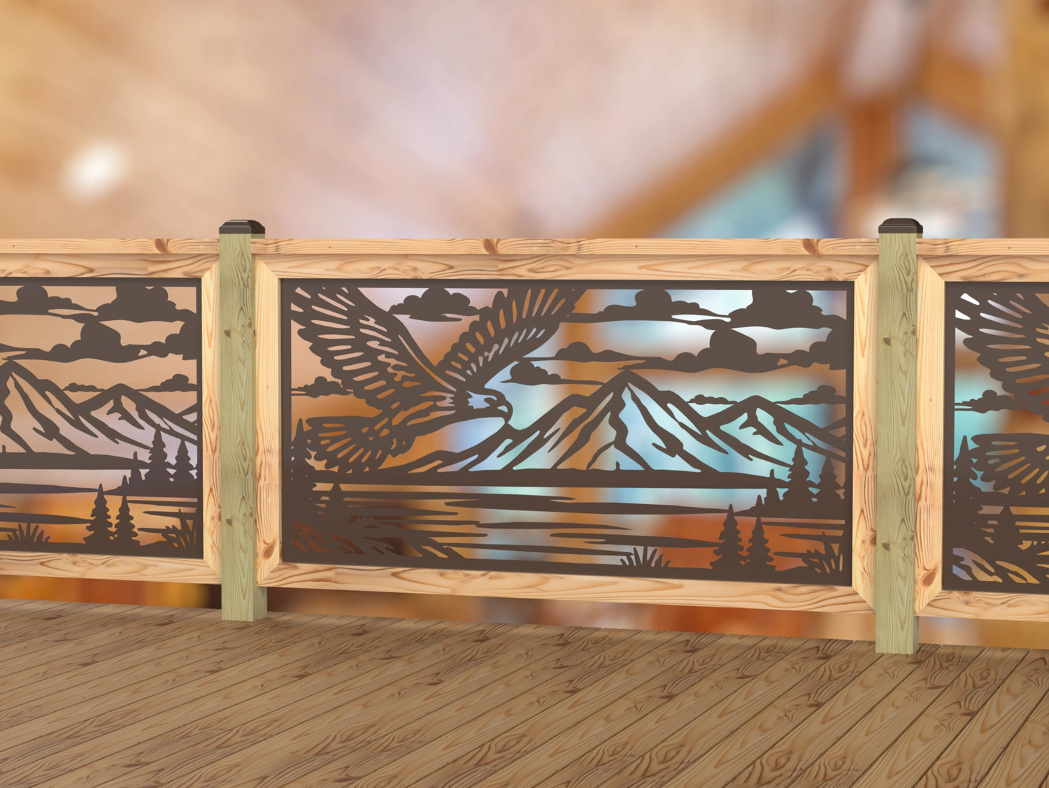 Soaring Eagle Railing Panel Insert