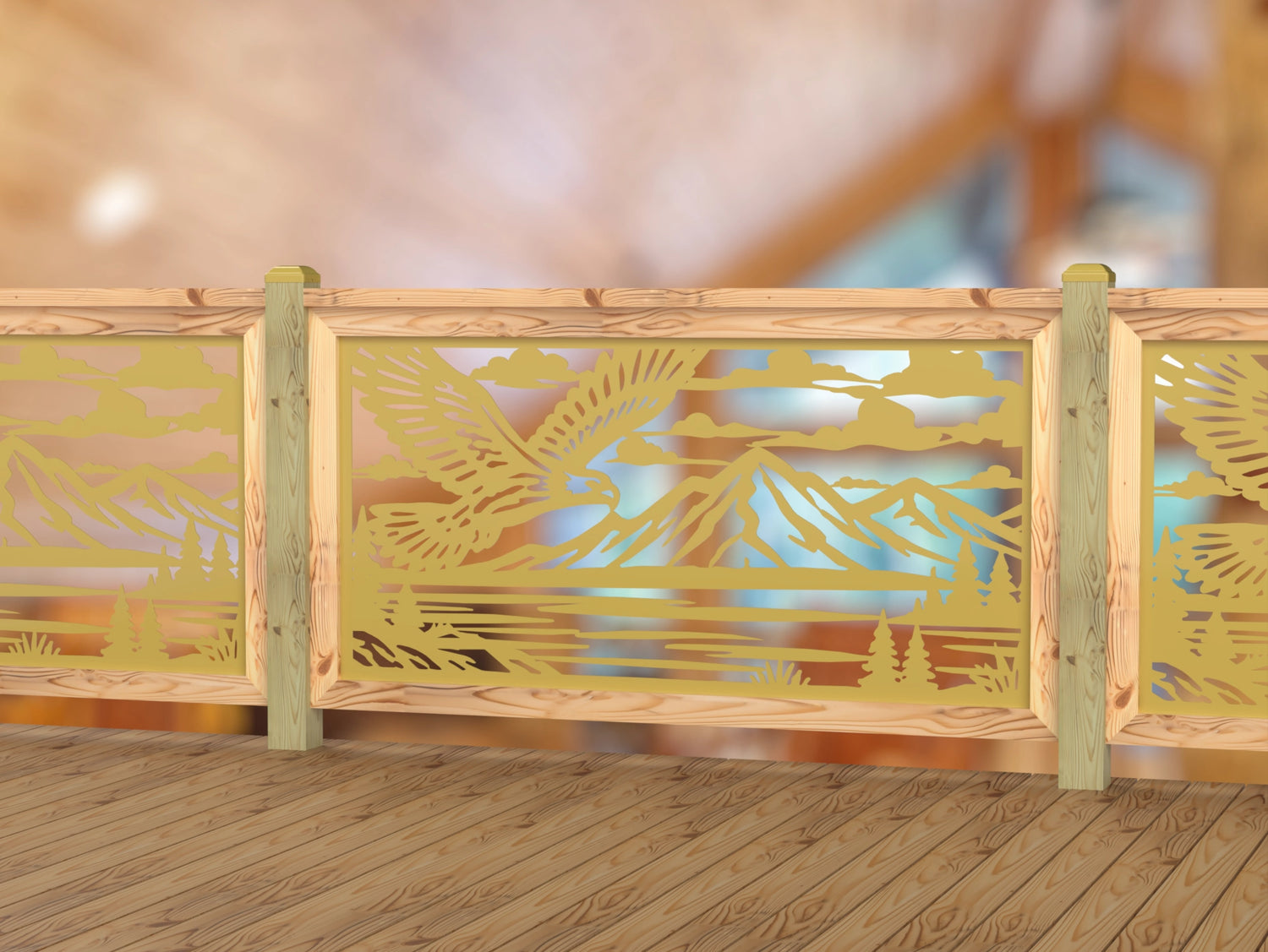 Soaring Eagle Railing Panel Insert