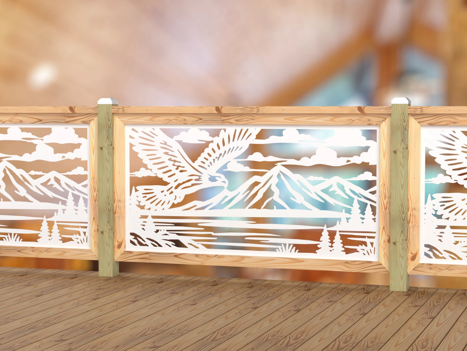 Soaring Eagle Railing Panel Insert