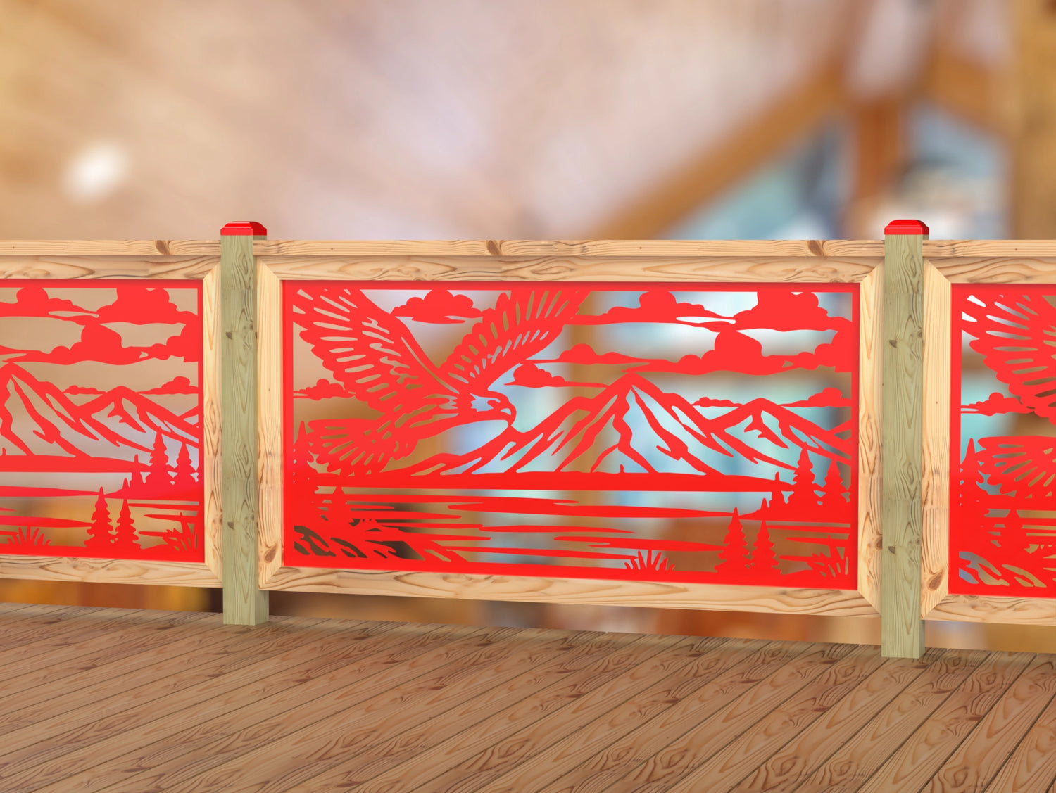 Soaring Eagle Railing Panel Insert