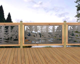 60"x30" - Wolves Howling Fence/Gate Panel Insert - Madison Iron and Wood