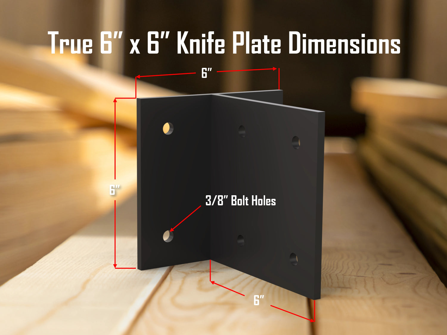 Knife Plate Brackets - Madison Iron and Wood