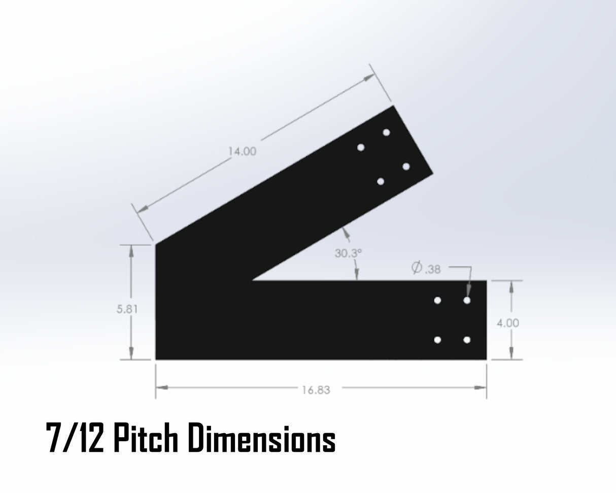 King Truss Industrial Brackets, For 6 Inch Lumber