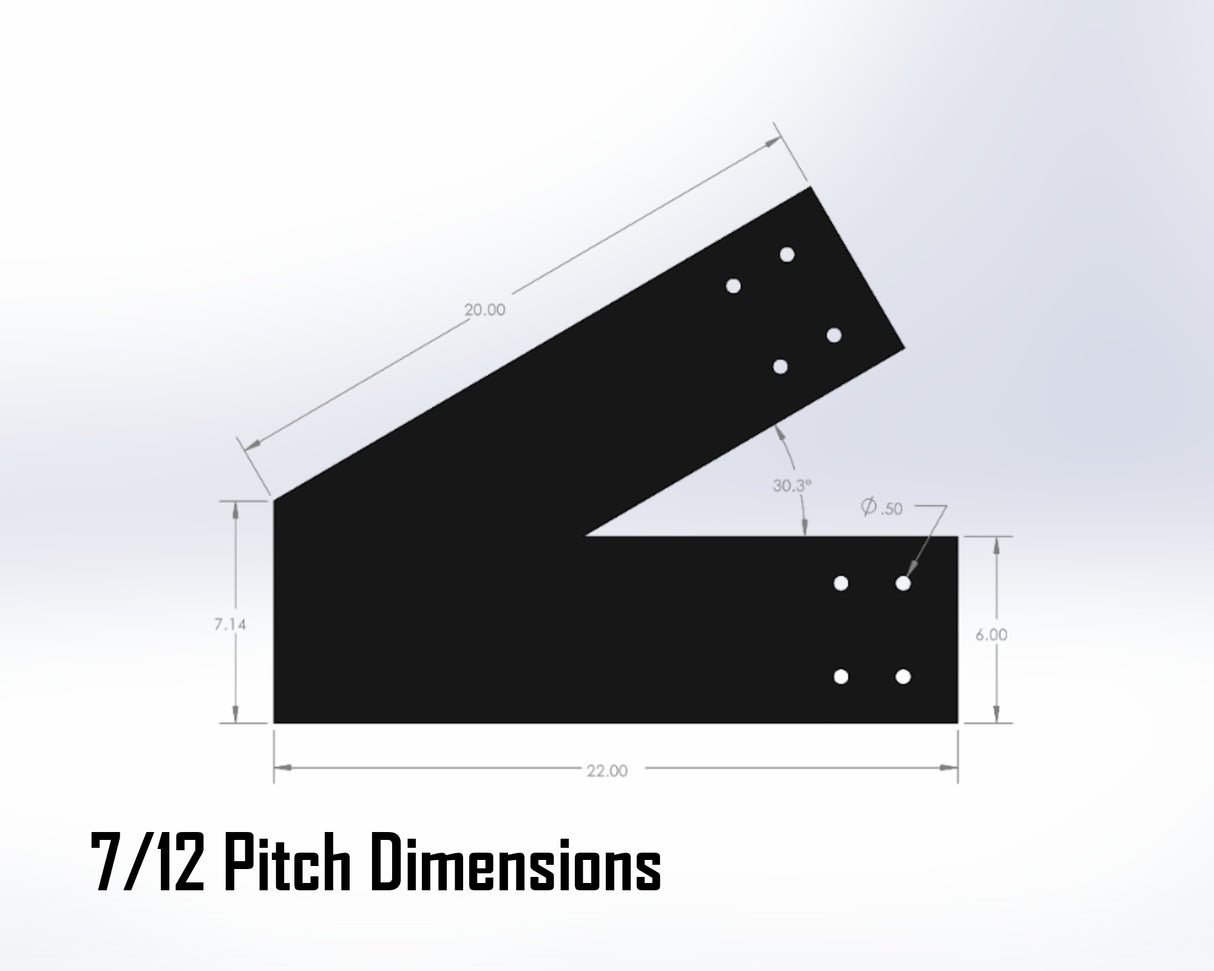 Web Truss Industrial Brackets, For 8 Inch Lumber