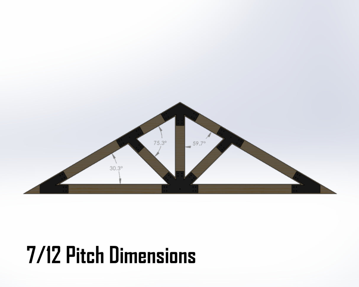 Web Truss Industrial Brackets, For 8 Inch Lumber