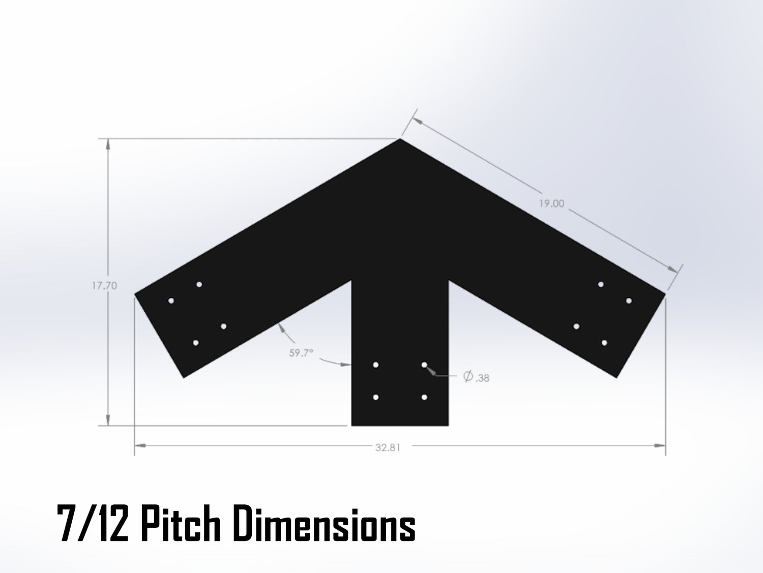 Web Truss Industrial Brackets, For 8 Inch Lumber - Madison Iron and Wood