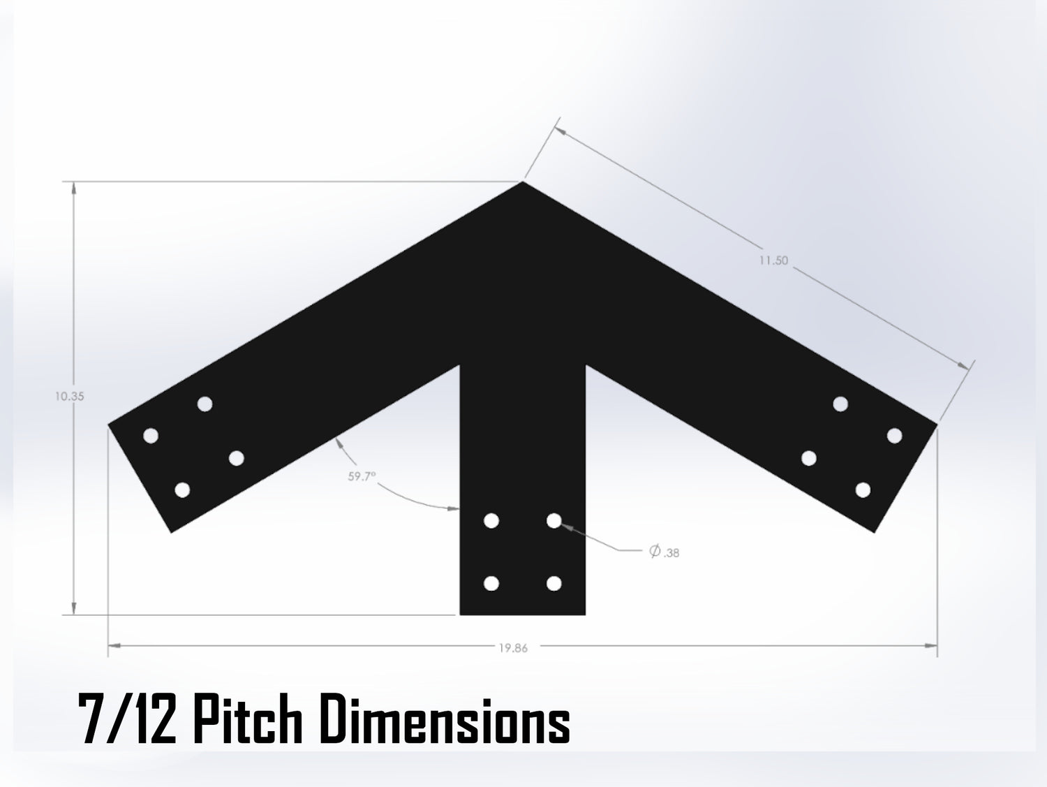 Web Truss Industrial Brackets, For 4 Inch Lumber - Madison Iron and Wood