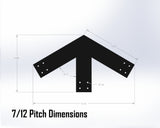 Web Truss Industrial Brackets, For 6 Inch Lumber - Madison Iron and Wood