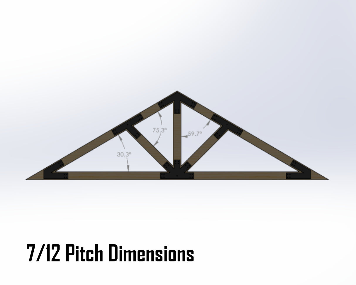 Web Truss Industrial Brackets, For 6 Inch Lumber