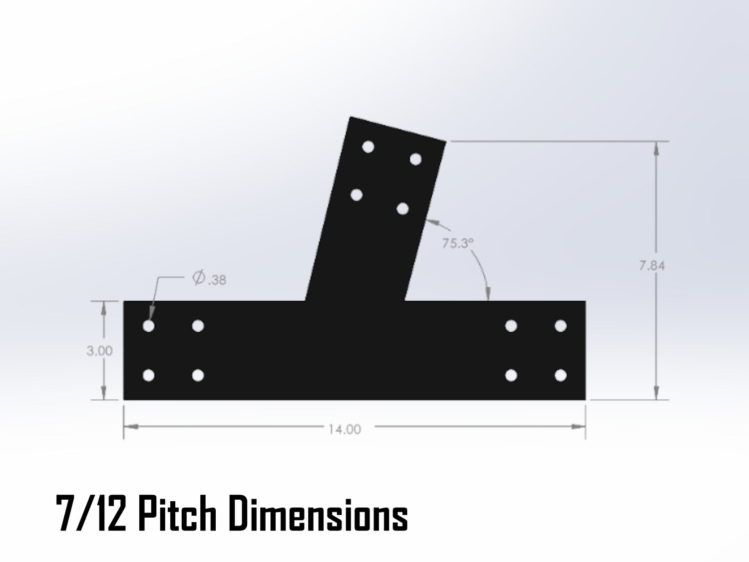 Web Truss Industrial Brackets, For 4 Inch Lumber - Madison Iron and Wood