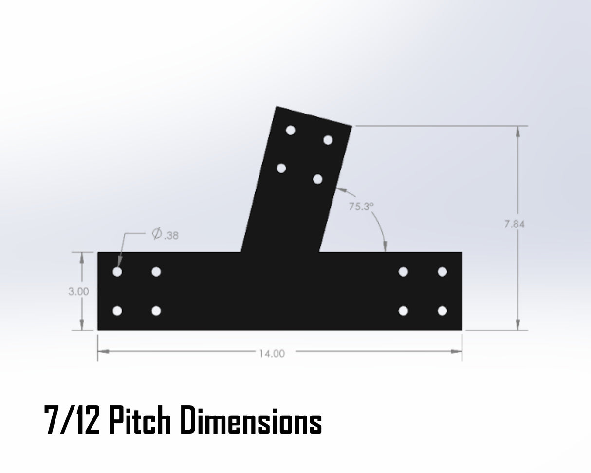 Supports industriels Web Truss, pour poutres de 4" - VEUILLEZ NOUS CONTACTER D'ABORD À PROPOS DE L'APPLICATION 