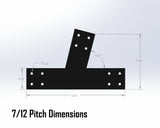 Supports industriels Web Truss, pour poutres de 4" - VEUILLEZ NOUS CONTACTER D'ABORD À PROPOS DE L'APPLICATION 