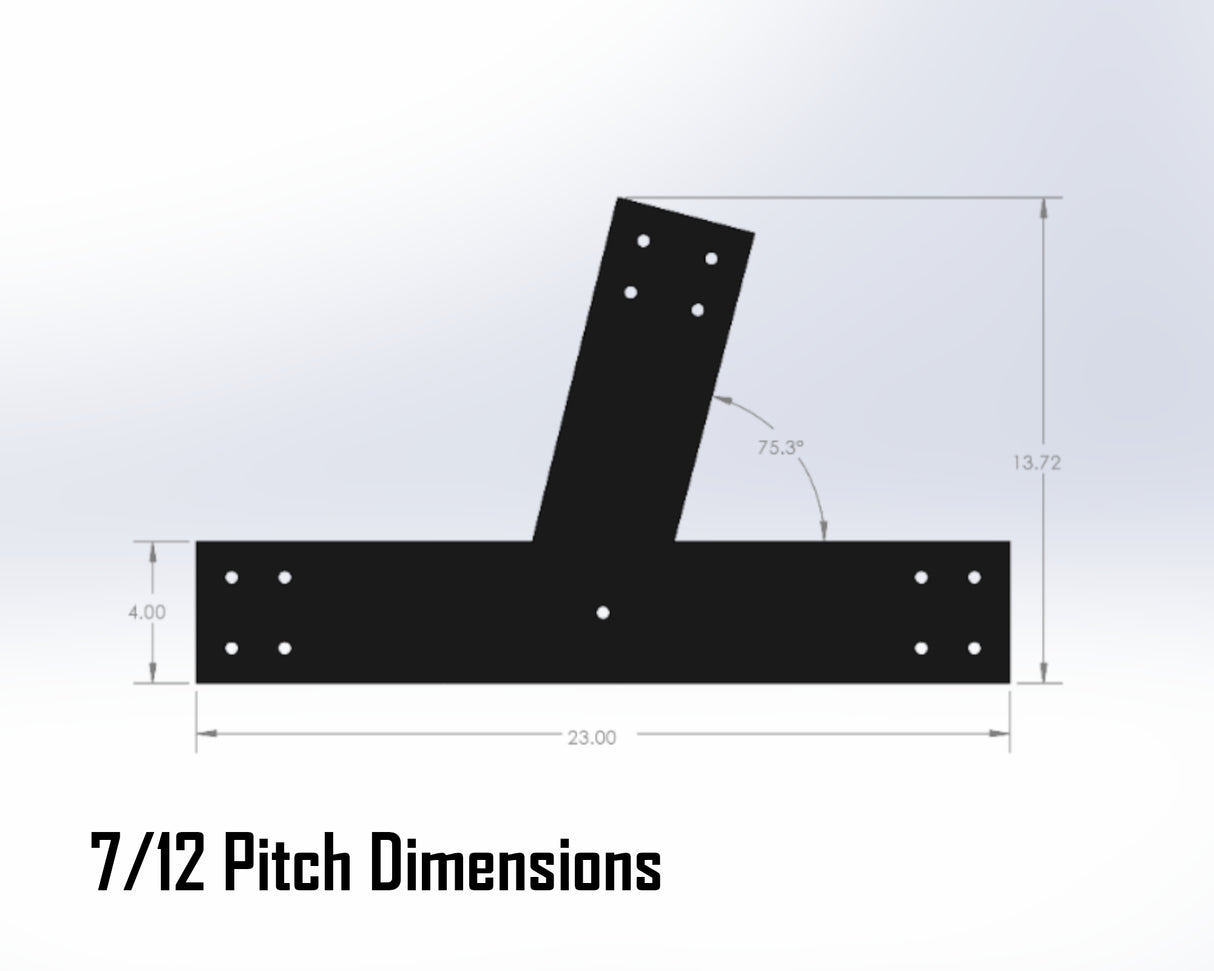 Web Truss Industrial Brackets, For 6 Inch Lumber - Madison Iron and Wood