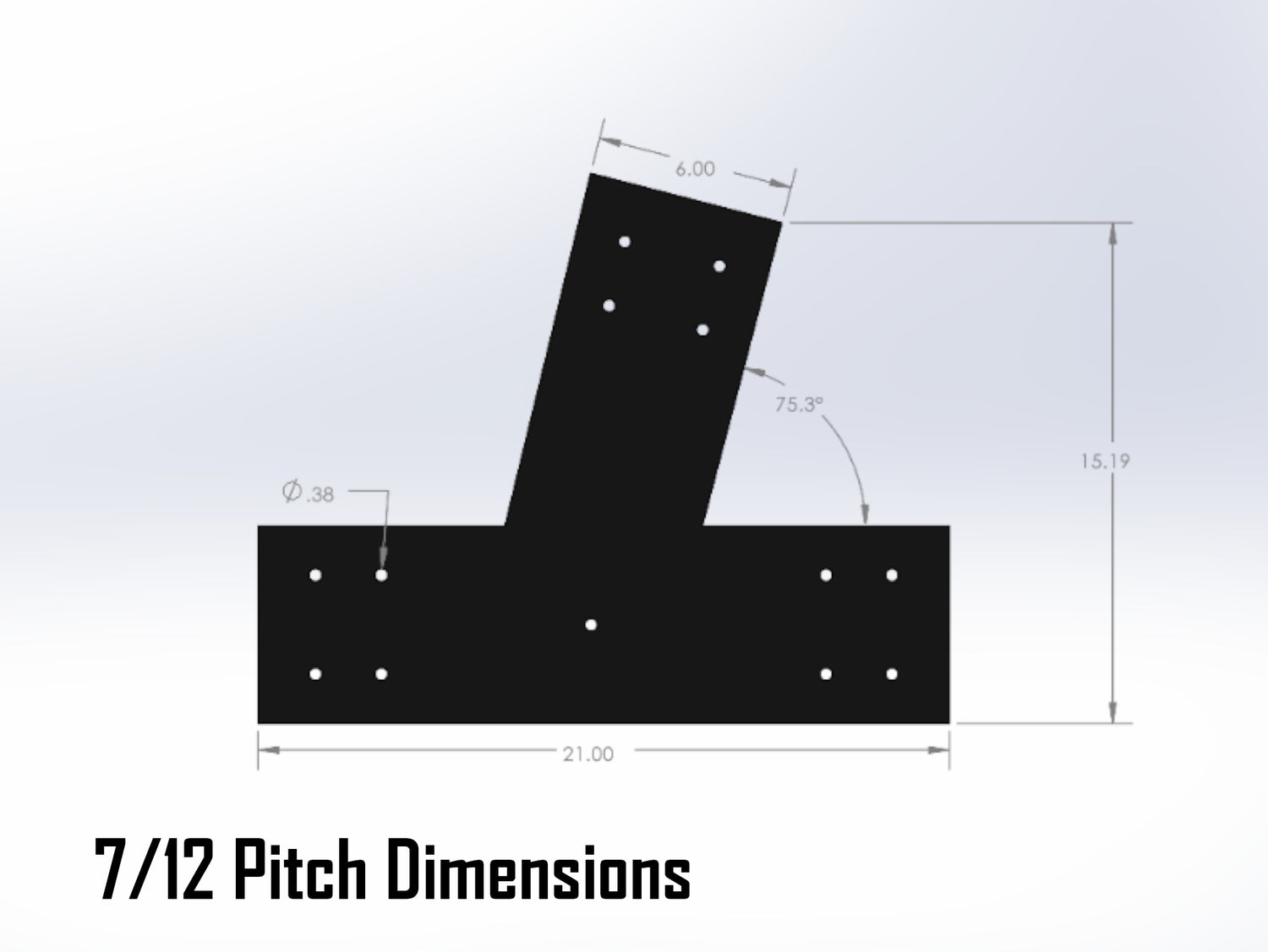 Web Truss Industrial Brackets, For 8 Inch Lumber - Madison Iron and Wood