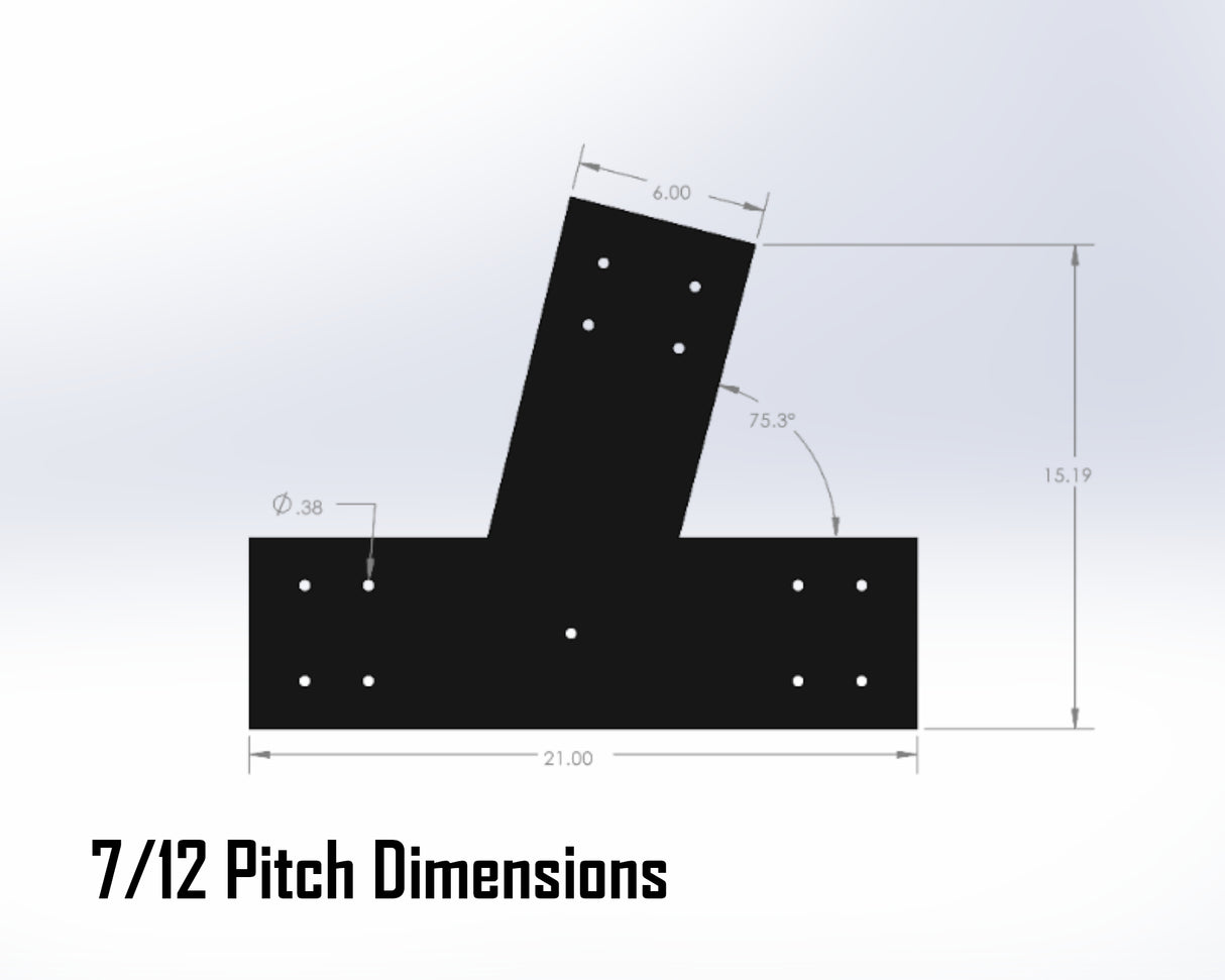 Web Truss Industrial Brackets, For 8 Inch Lumber