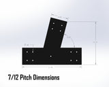 Web Truss Industrial Brackets, For 8 Inch Lumber - Madison Iron and Wood