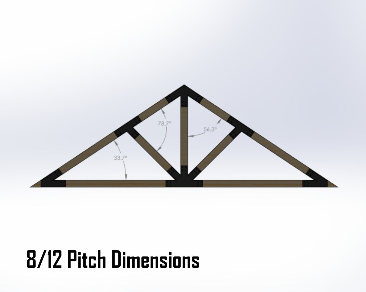 Web Truss Industrial Brackets, For 4 Inch Lumber - Madison Iron and Wood