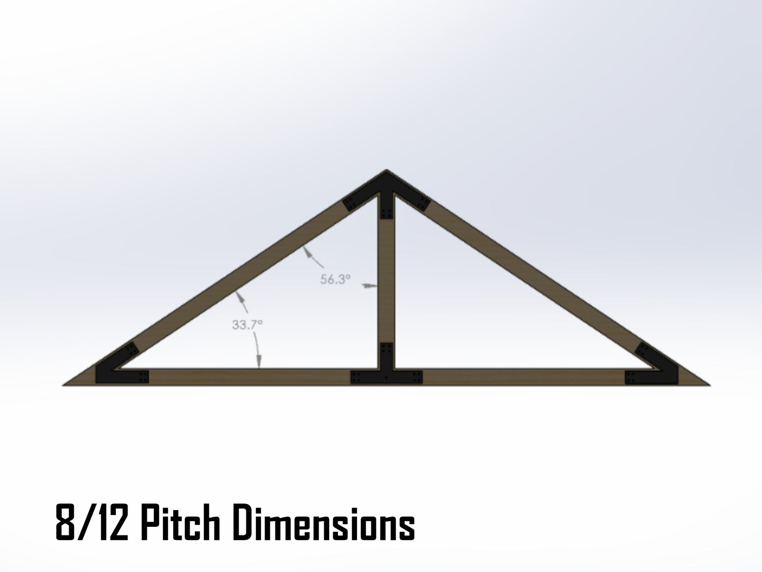 King Truss Industrial Brackets, For 6 Inch Lumber - Madison Iron and Wood